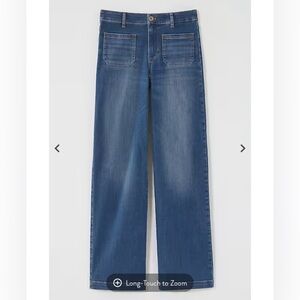 J Jill Patch Pocket Wide Leg jeans